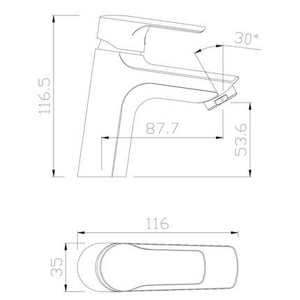ALONI koudwaterkraan – chroom