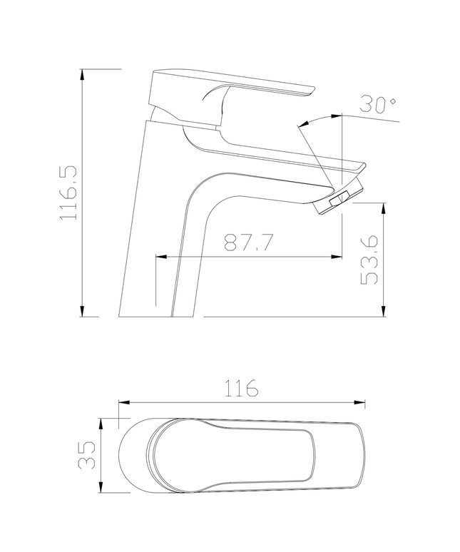 ALONI koudwaterkraan – chroom