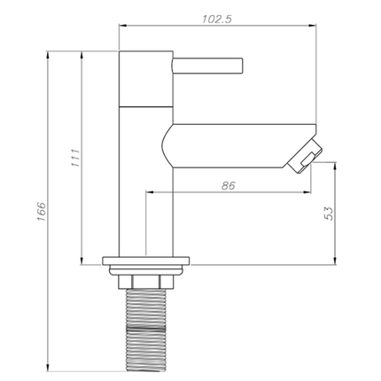 ALONI koudwaterkraan – chroom