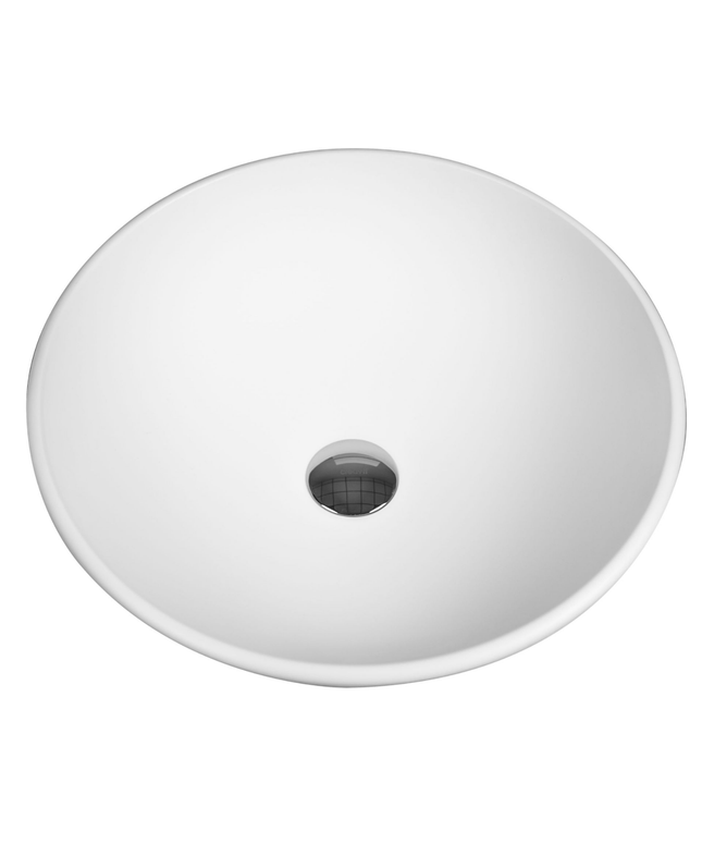 ALONI Per Solid Surface Opbouw Waskom – 42x14 cm – Mat Wit