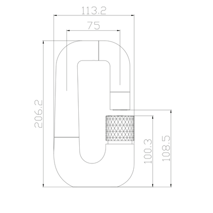ALONI Flow wastafelkraan – drukknop – draaibare uitloop – mat zwart