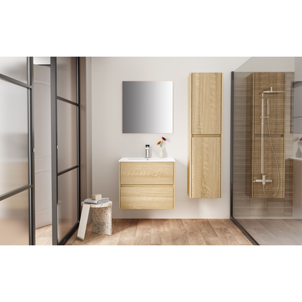 ALONI HAYAT wastafelonderkast – 59,5x50x45 cm – Eik – Greeploos & softclose