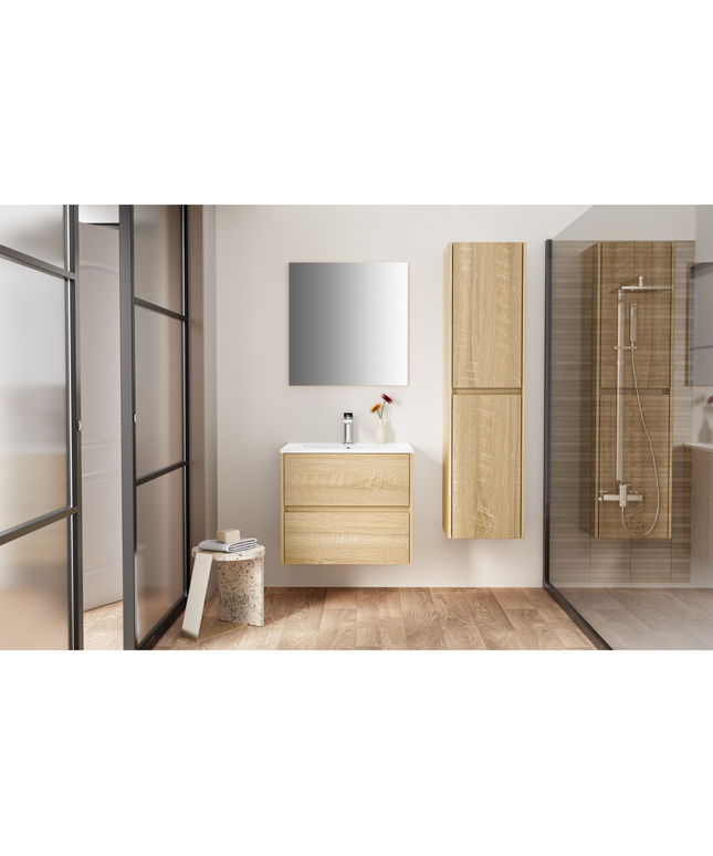 ALONI HAYAT wastafelonderkast – 59,5x50x45 cm – Eik – Greeploos & softclose