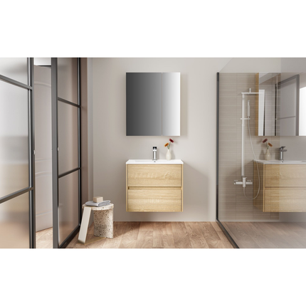 ALONI HAYAT wastafelonderkast – 59,5x50x45 cm – Eik – Greeploos & softclose