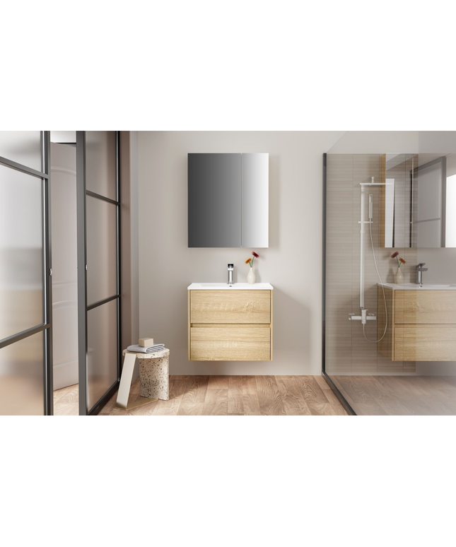 ALONI HAYAT wastafelonderkast – 59,5x50x45 cm – Eik – Greeploos & softclose