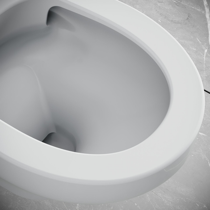 Creavit Ness hangtoilet / ophang WC – tornado flush – randloos – glanzend wit