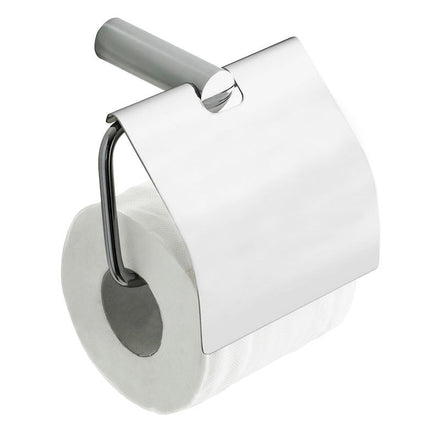 Wiesbaden Ida toiletrolhouder met klep chroom | Schwertz & Co