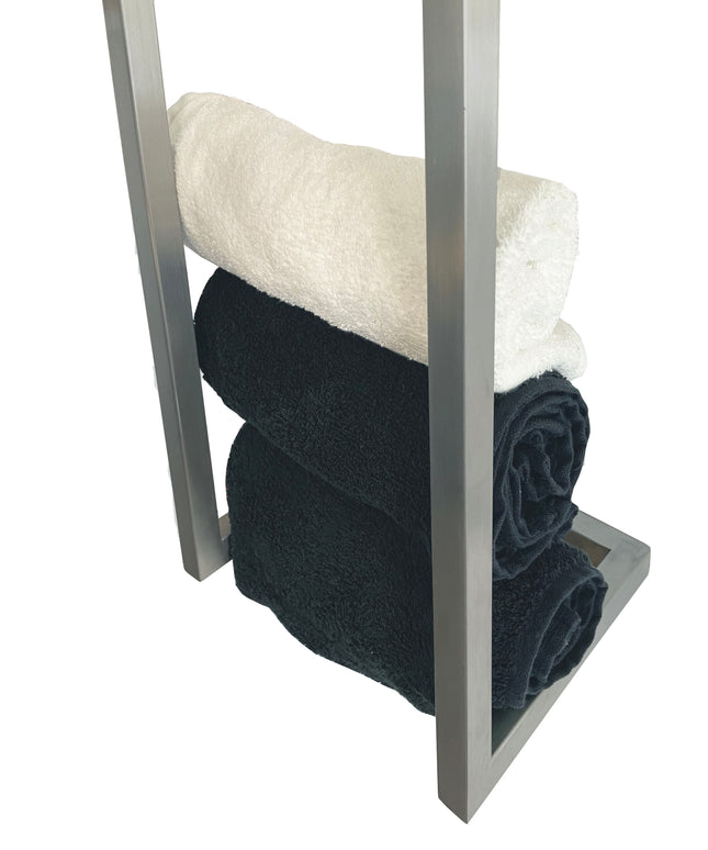 Wiesbaden Loft handdoekrek RVS - detailfoto | Schwertz & Co
