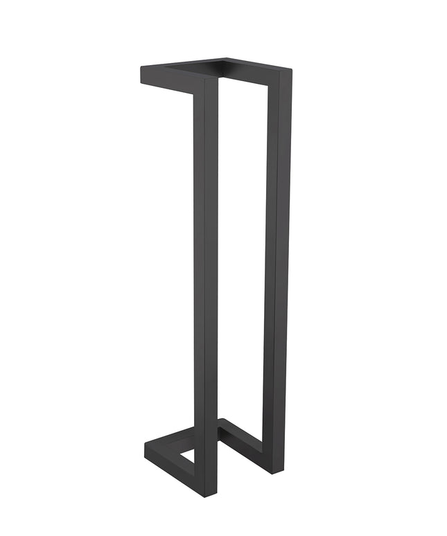 Wiesbaden Loft handdoekrek 50 x 12,5 x 12,5 cm mat zwart | Schwertz & Co