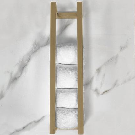 Wiesbaden Loft handdoekrek 50 cm geborsteld messing - detailfoto | Schwertz & Co