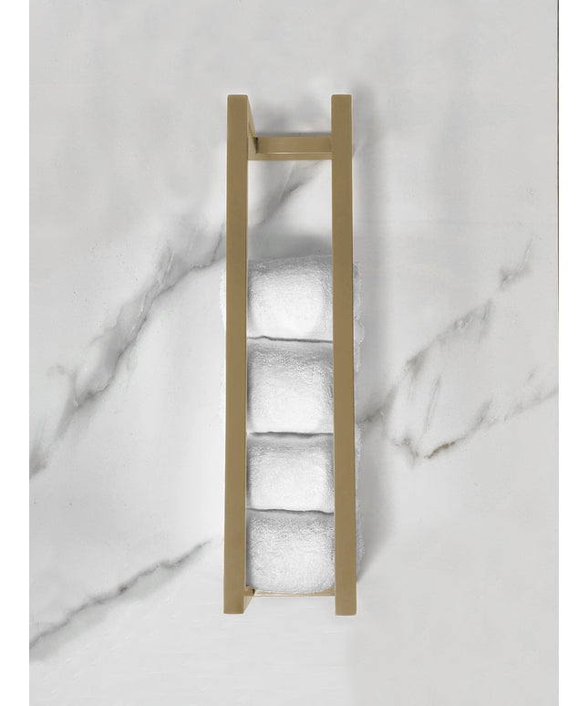 Wiesbaden Loft handdoekrek 50 cm geborsteld messing - detailfoto | Schwertz & Co