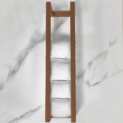Wiesbaden Loft handdoekrek 50 cm geborsteld brons koper - detailfoto | Schwertz & Co