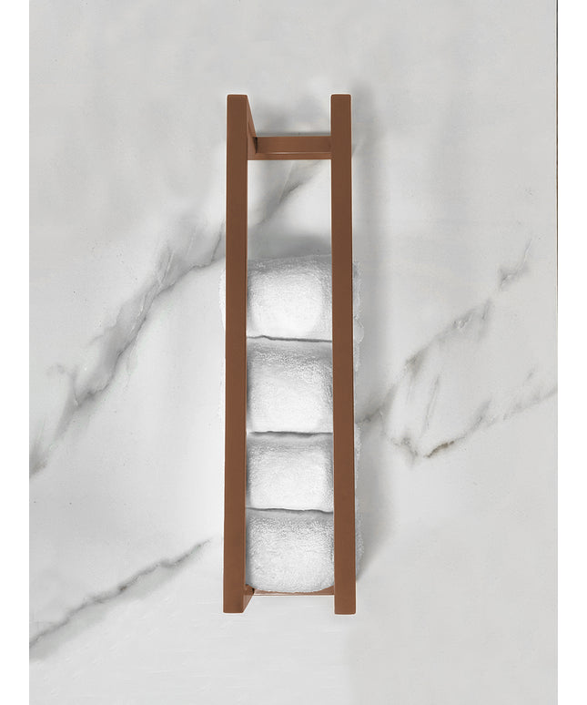 Wiesbaden Loft handdoekrek 50 cm geborsteld brons koper - detailfoto | Schwertz & Co