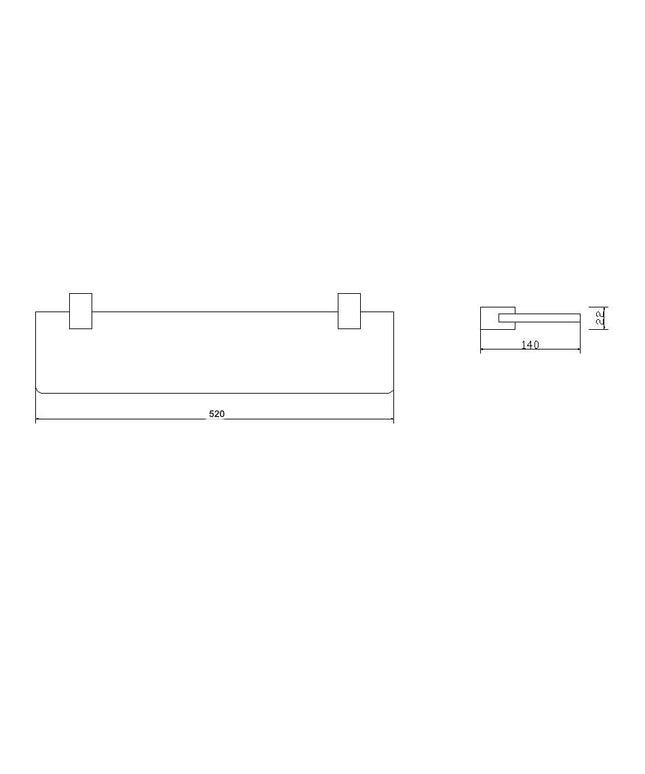 Wiesbaden Ida glazen planchet gunmetal - technische tekening | Schwertz & Co