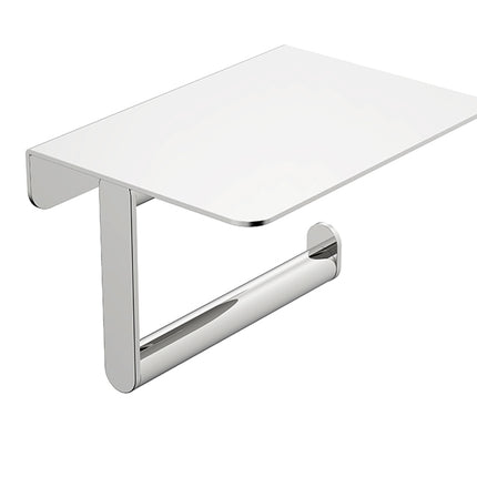 Wiesbaden Alonzo toiletrolhouder met planchet chroom | Schwertz & Co