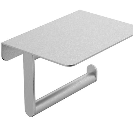 Wiesbaden Alonzo toiletrolhouder met planchet RVS geborsteld | Schwertz & Co