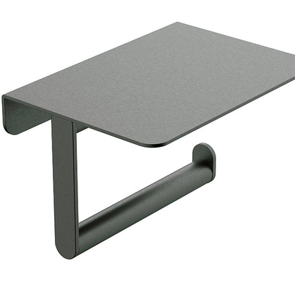 Wiesbaden Alonzo toiletrolhouder met planchet gunmetal | Schwertz & Co