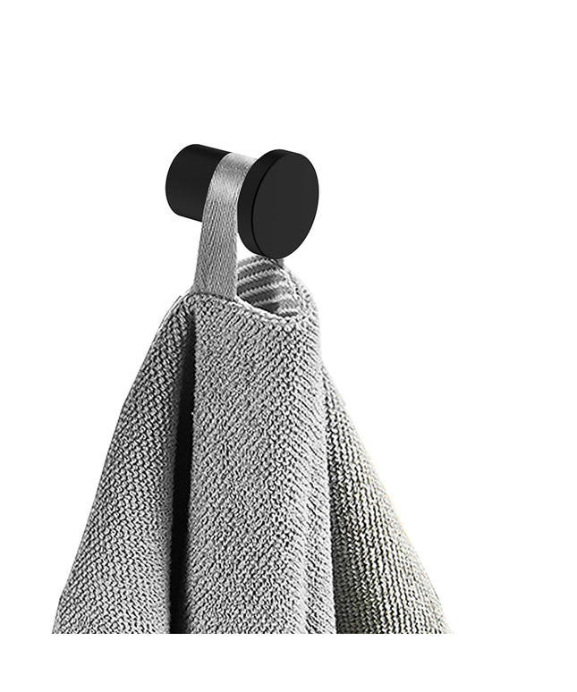 Wiesbaden Alonzo crochet porte-serviettes petit noir mat - photo de détail | Schwertz & Co