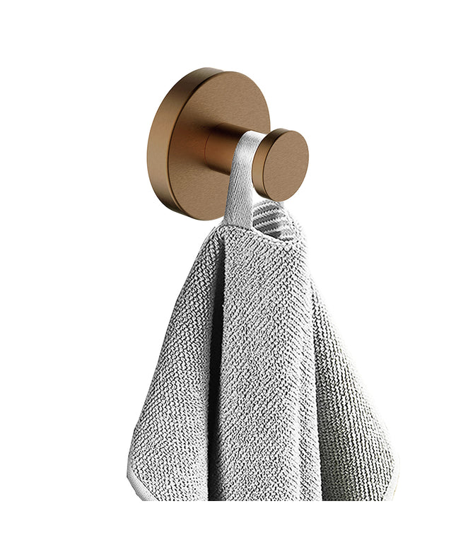 Wiesbaden Alonzo crochet porte-serviettes grand cuivre brossé bronze - photo détail | Schwertz & Co