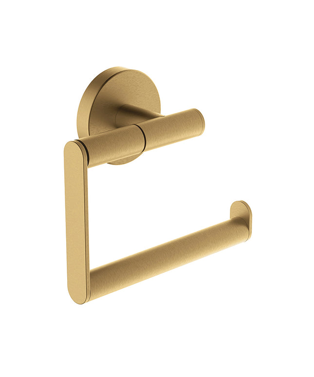Wiesbaden Alonzo porte-rouleau papier WC sans volet laiton brossé PVD | Schwertz & Co
