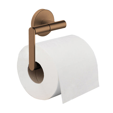 Wiesbaden Alonzo toiletrolhouder zonder klep geborsteld brons koper - detailfoto | Schwertz & Co