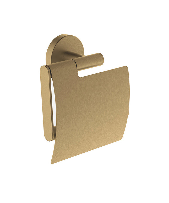 Wiesbaden Alonzo porte-papier WC avec rabat laiton brossé | Schwertz & Co