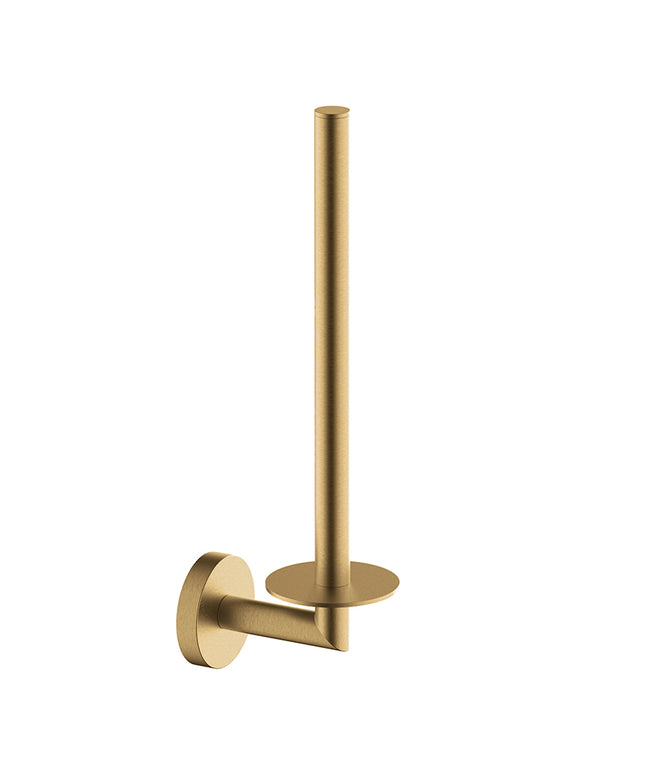 Wiesbaden Alonzo reserverolhouder 2 rollen geborsteld messing PVD | Schwertz & Co