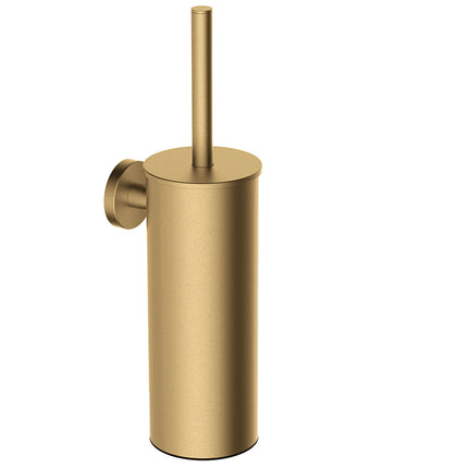 Wiesbaden Alonzo toiletborstel met houder geborsteld messing | Schwertz & Co
