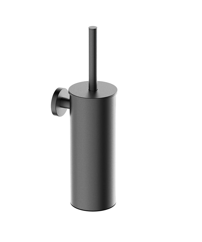 Wiesbaden Alonzo toiletborstel met houder gunmetal | Schwertz & Co