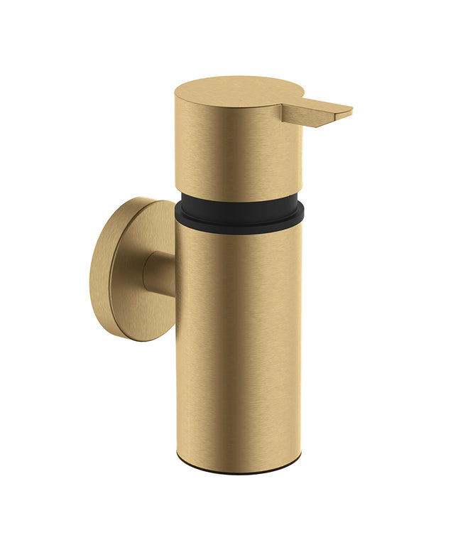 Wiesbaden Alonzo zeepdispenser 90 ml geborsteld messing PVD | Schwertz & Co