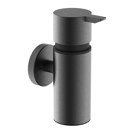Wiesbaden Alonzo zeepdispenser 90 ml gunmetal PVD | Schwertz & Co