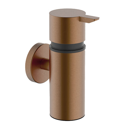 Wiesbaden Alonzo zeepdispenser 90 ml geborsteld brons koper PVD | Schwertz & Co