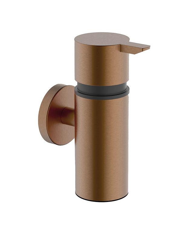 Wiesbaden Alonzo zeepdispenser 90 ml geborsteld brons koper PVD | Schwertz & Co