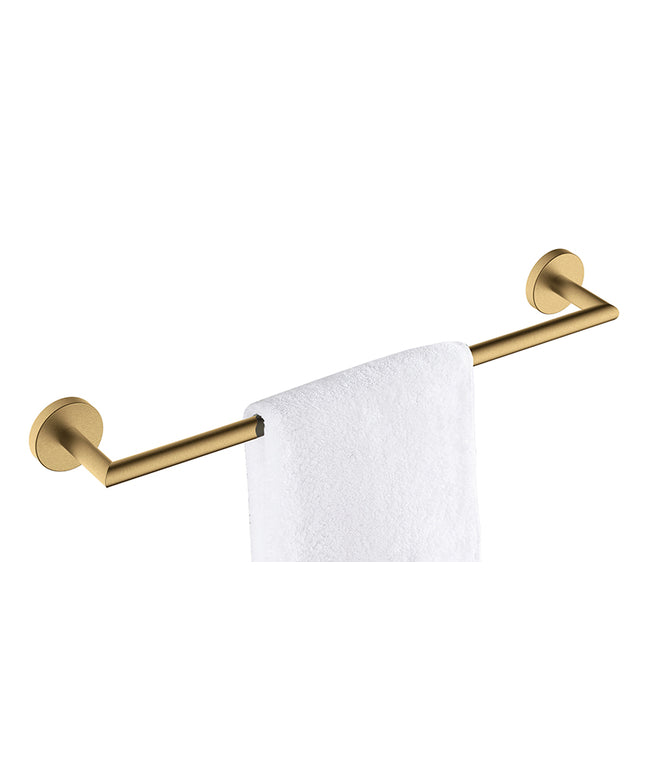 Wiesbaden Alonzo handdoekrek 66 cm geborsteld messing - detailfoto | Schwertz & Co
