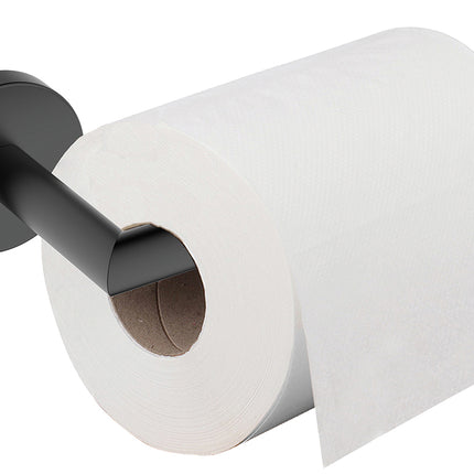 Wiesbaden Alonzo toiletrolhouder vaste arm mat zwart - detailfoto | Schwertz & Co