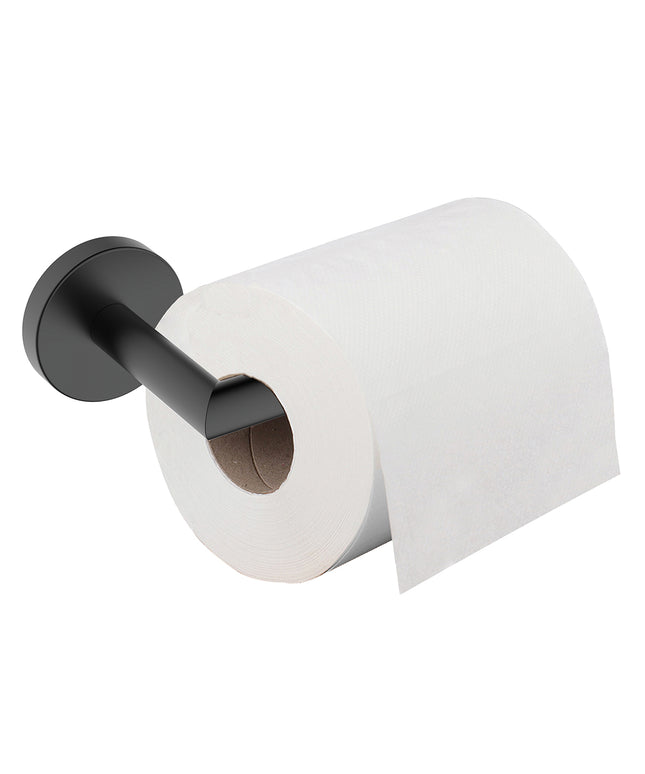 Wiesbaden Alonzo toiletrolhouder vaste arm mat zwart - detailfoto | Schwertz & Co