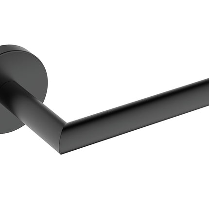Wiesbaden Alonzo toiletrolhouder vaste arm mat zwart | Schwertz & Co