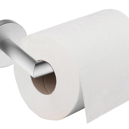 Wiesbaden Alonzo toiletrolhouder met vaste arm geborsteld RVS - detailfoto | Schwertz & Co