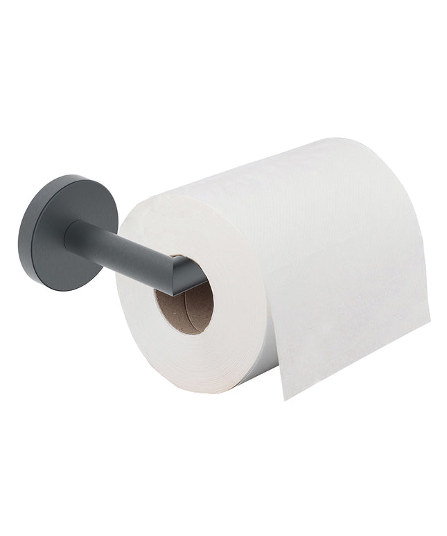 Wiesbaden Alonzo toiletrolhouder vaste arm gunmetal - detailfoto | Schwertz & Co