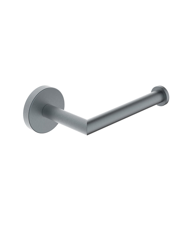 Wiesbaden Alonzo toiletrolhouder vaste arm gunmetal | Schwertz & Co