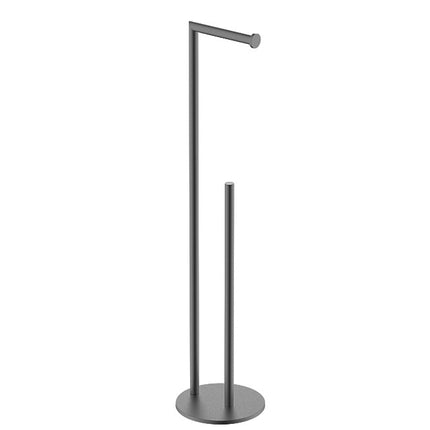 Wiesbaden Alonzo vrijstaande toiletrolhouder gunmetal | Schwertz & Co