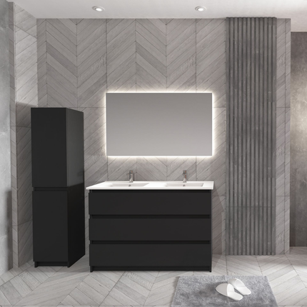 ALONI JUPITER wastafelonderkast – 120 cm – Zwart – Softclose