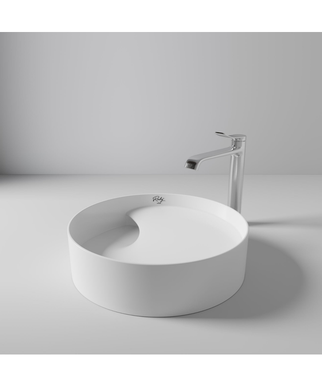 Creavit Ruby RB141 Waskom – Opbouw – Keramiek – 40x11x40 cm – Glanzend Wit