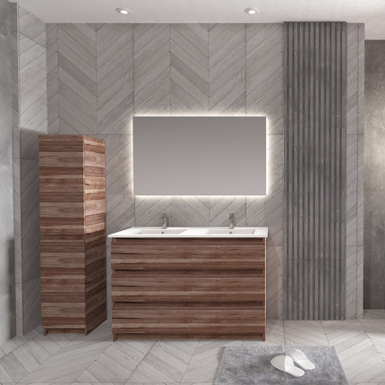 ALONI JUPITER wastafelonderkast – 120 cm – Walnoot – Softclose