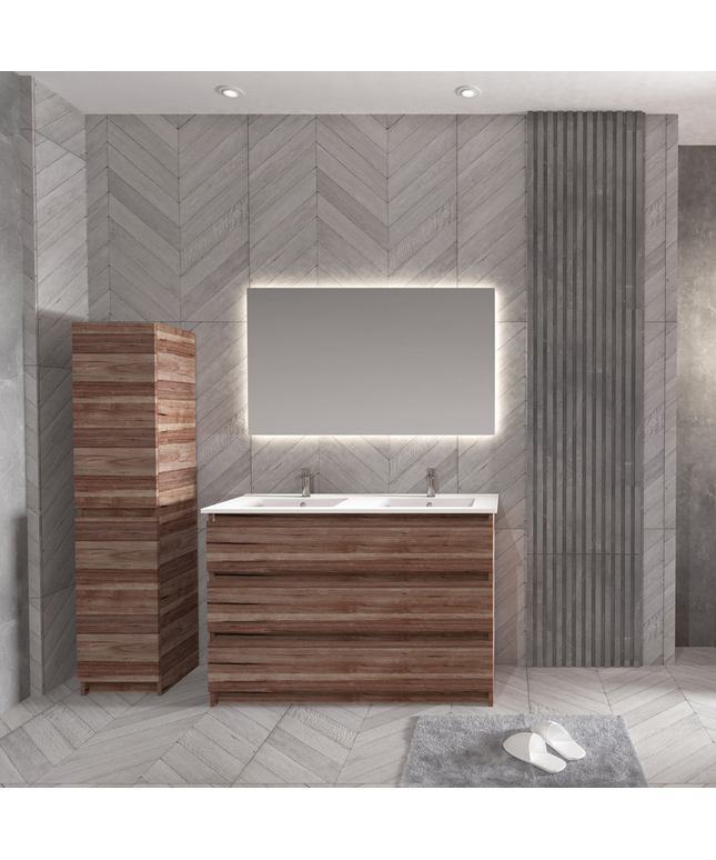 ALONI JUPITER wastafelonderkast – 120 cm – Walnoot – Softclose