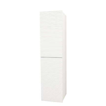 Aloni Elite High Bathroom Cabinet - 160 cm - Matt white - Horizontal relief - Softclose