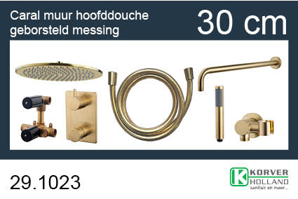 Wiesbaden One-Pack inbouwthermostaatset rond type 404 gunmetal | Schwertz & Co