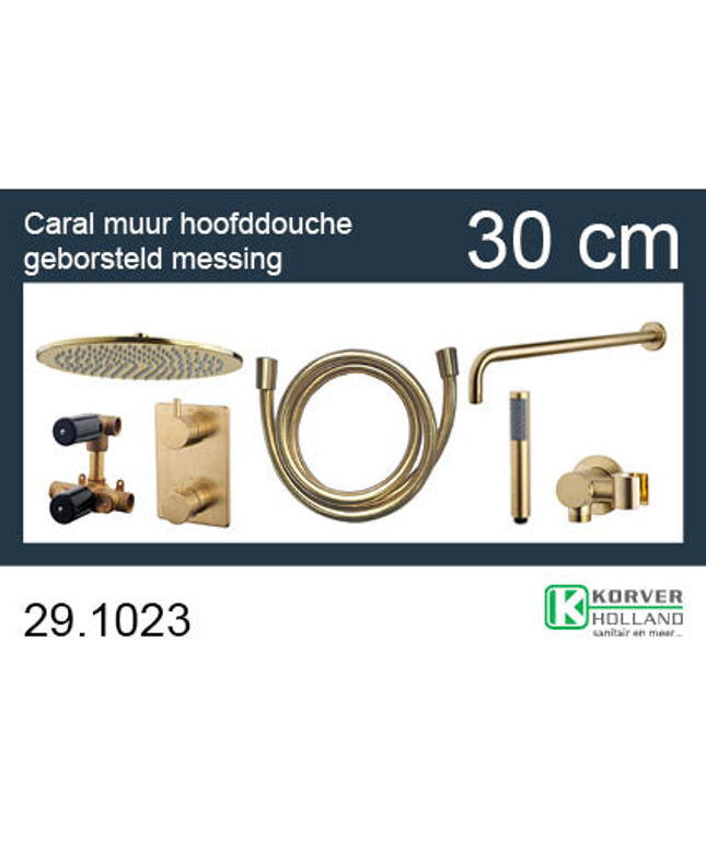 Wiesbaden One-Pack inbouwthermostaatset rond type 404 gunmetal | Schwertz & Co