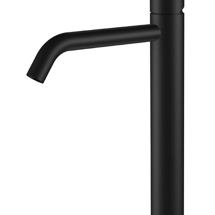 Wiesbaden Style XL wastafelkraan hoog mat zwart | Schwertz & Co