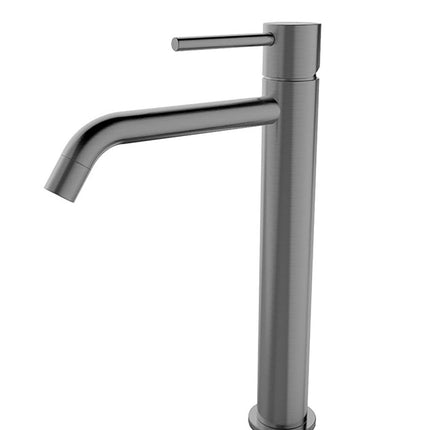 Wiesbaden Style XL wastafelkraan hoog gunmetal | Schwertz & Co